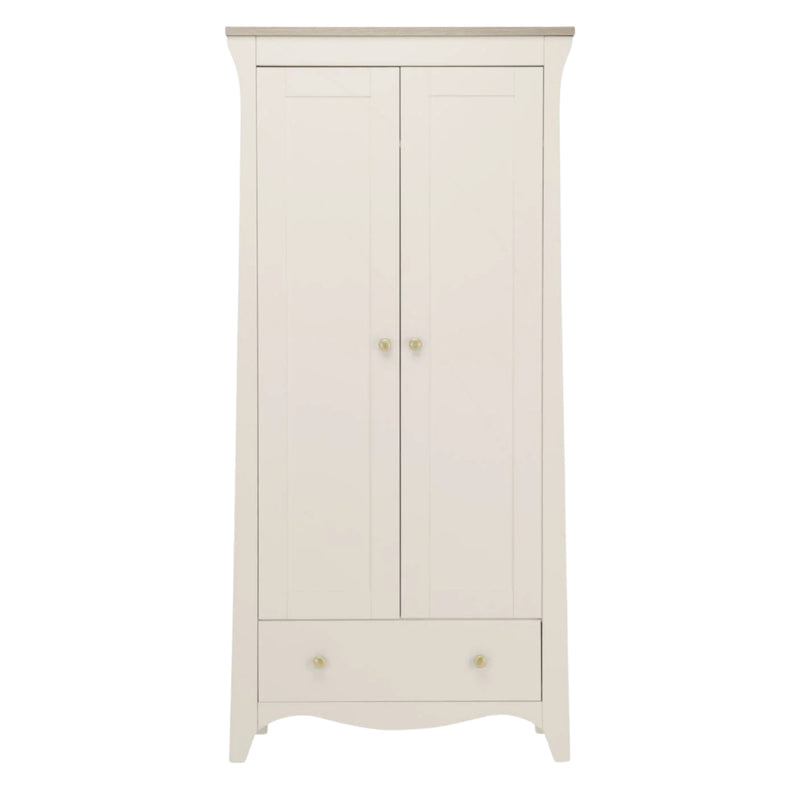 CuddleCo Clara 2 Door Double Wardrobe, Cashmere