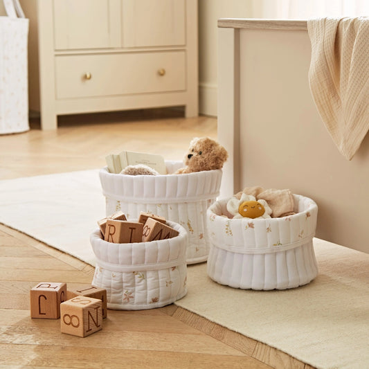 CuddleCo 3pc Storage Baskets, Cashmere Meadow