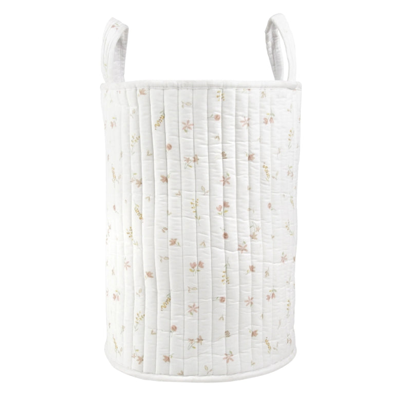 CuddleCo Large Quilted Storage Basket, Cashmere Meadow