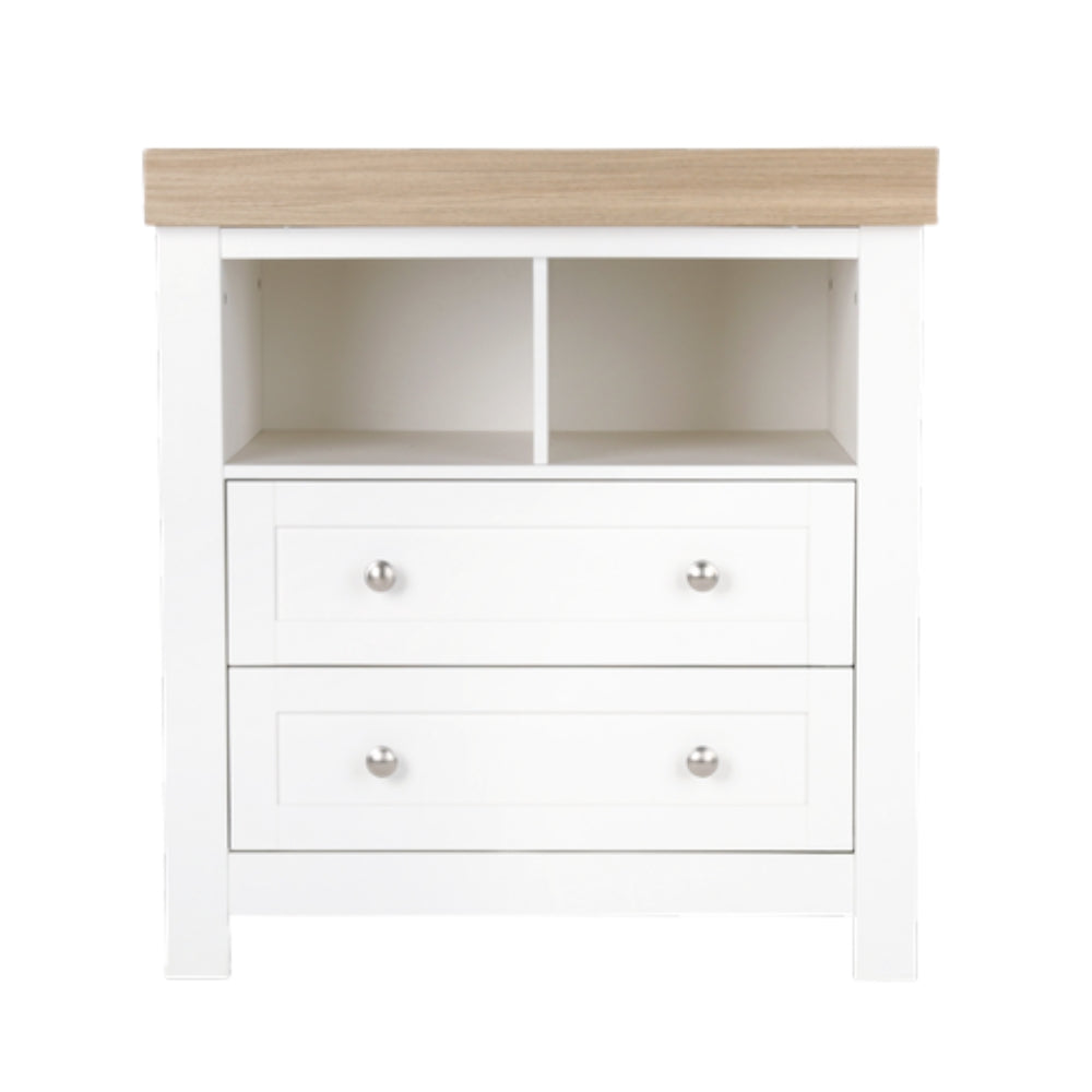 CuddleCo Burford Dresser Changer, White/Oak