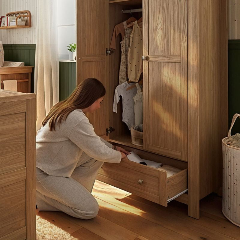 CuddleCo Burford Wardrobe, Oak