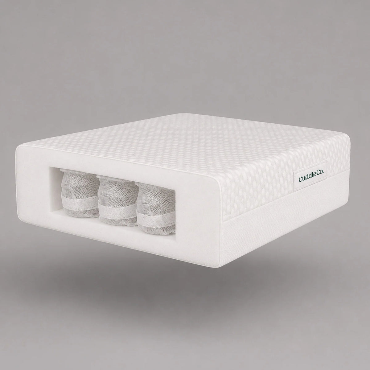 CuddleCo Signature Cotbed Mattress - Hypoallergenic Bamboo Pocket Sprung (140 x 70cm)