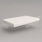 CuddleCo Signature Cotbed Mattress - Hypoallergenic Bamboo Pocket Sprung (140 x 70cm)