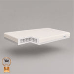 CuddleCo Signature Cotbed Mattress - Hypoallergenic Bamboo Pocket Sprung (140 x 70cm)