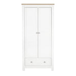 CuddleCo Burford Wardrobe, White/Oak