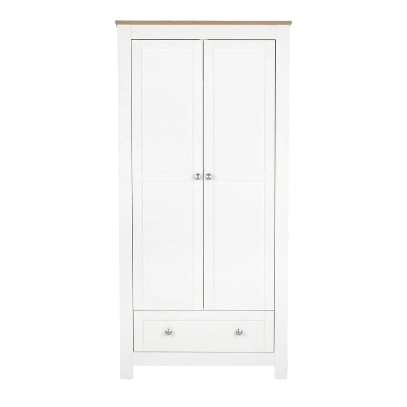 CuddleCo Burford Wardrobe, White/Oak