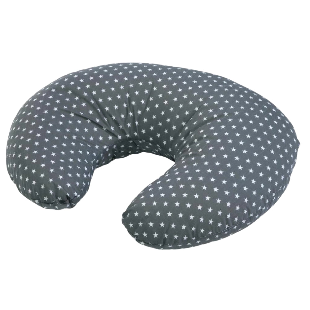 Cuddles Nursing Pillow, Grey With Stars