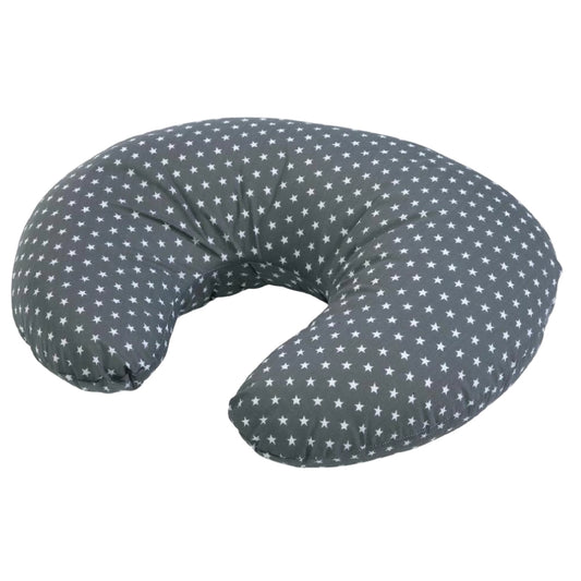 Cuddles Nursing Pillow, Grey With Stars