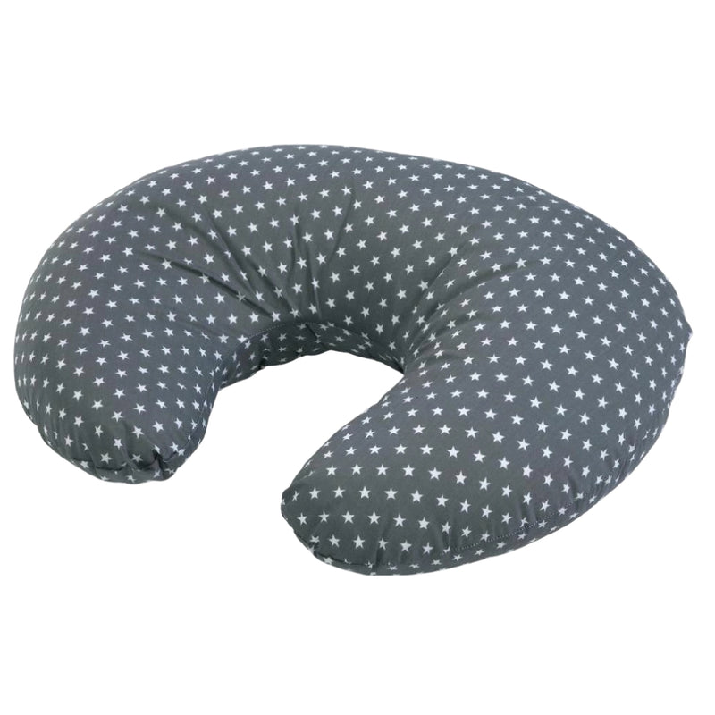 Cuddles Nursing Pillow, Grey With Stars