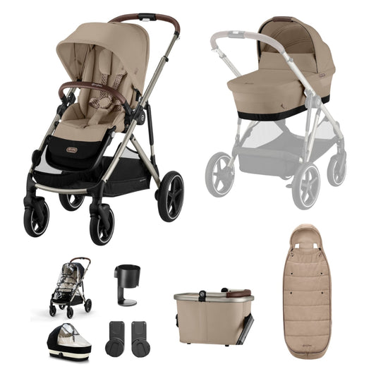 Cybex Gazelle 9pc Bundle, Almond Beige