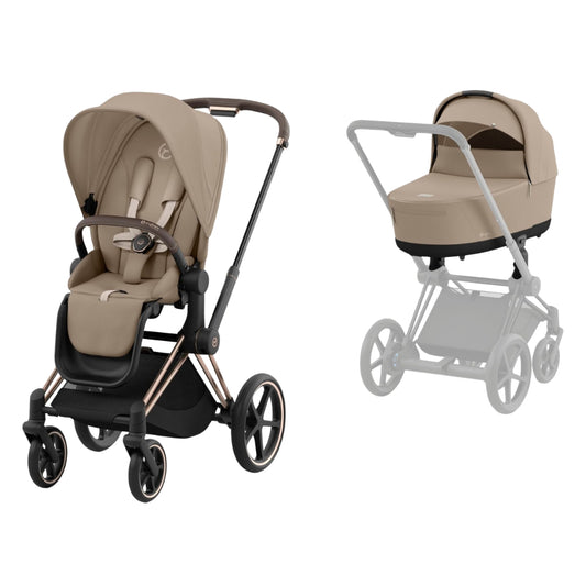 Ex Display Cybex Priam Stroller & Carrycot, Cozy Beige