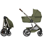 Cybex Balios + Fold Cot Bundle, Moss Green