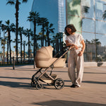 Cybex Balios + Fold Cot Bundle, Almond Beige