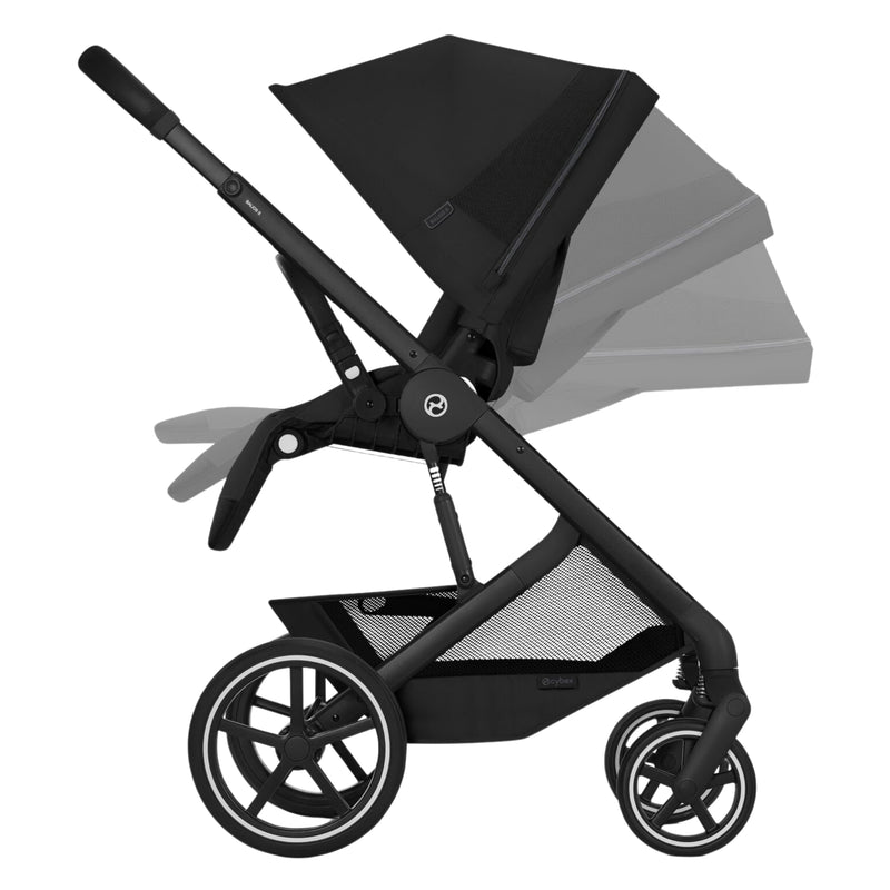 Cybex Balios + Fold Cot Bundle, Moon Black