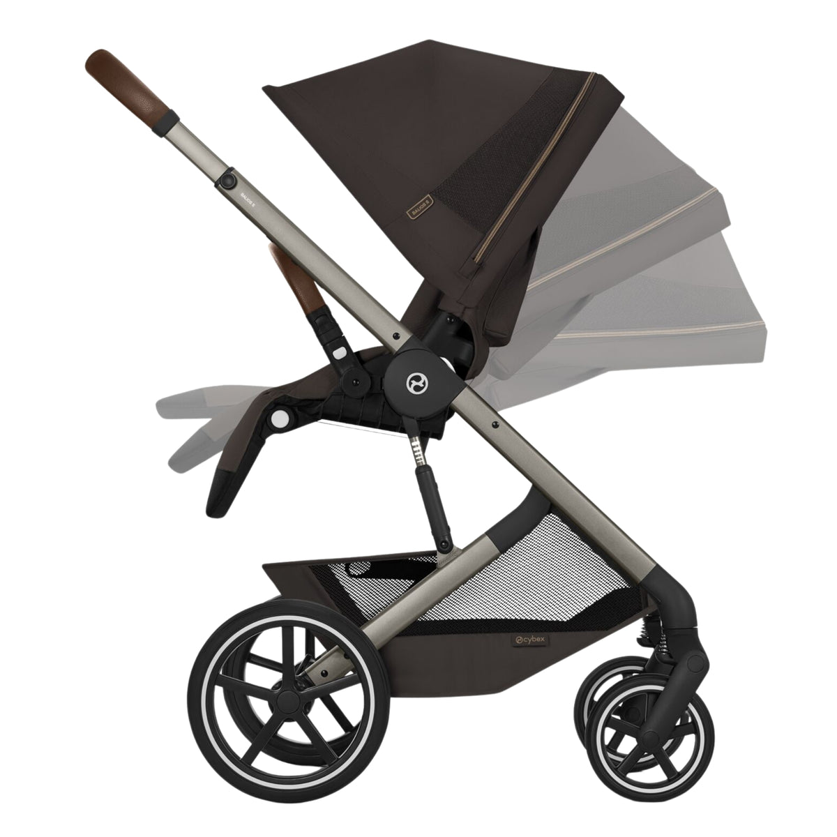 Cybex Balios + Fold Cot Bundle, Chocolate Brown