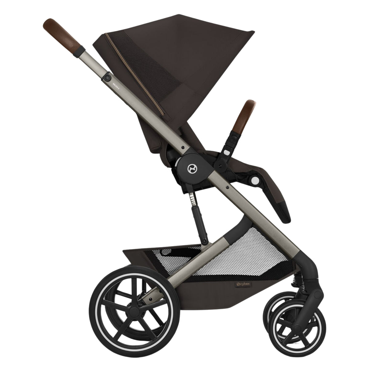 Cybex Balios + Fold Cot Bundle, Chocolate Brown