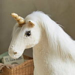 CuddleCo Medium Standing Unicorn - Gold Dust