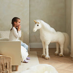CuddleCo Medium Standing Unicorn - Gold Dust