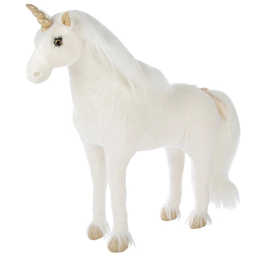 CuddleCo Medium Standing Unicorn - Gold Dust