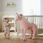 CuddleCo Medium Standing Unicorn - Rainbow