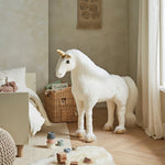 CuddleCo Medium Standing Unicorn - Gold Dust