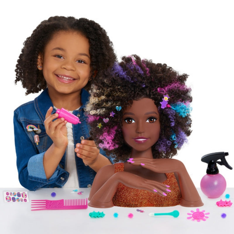 Barbie Rainbow Sparkle Deluxe Styling Head