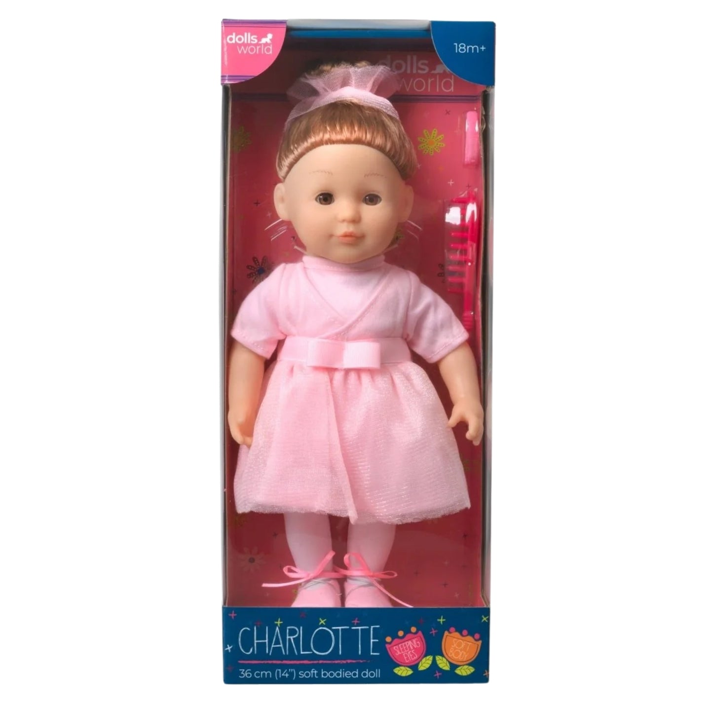 Dollsworld Charlotte 34cm ￼Ballerina Soft Doll