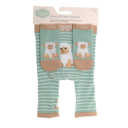 Ziggle Sheep Legging & Sock Set, 0-6m
