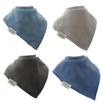 Ziggle 4pc Dribble Bib Set, Atlantic Blue