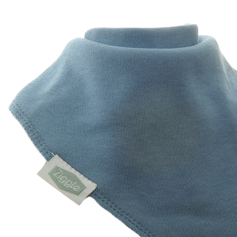 Ziggle 4pc Dribble Bib Set, Atlantic Blue