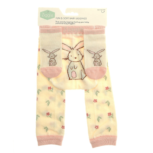 Ziggle Bunny Legging & Sock Set, 0-6m