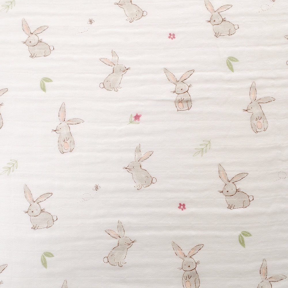 Ziggle 4pc Muslin Washcloths, Bunnies
