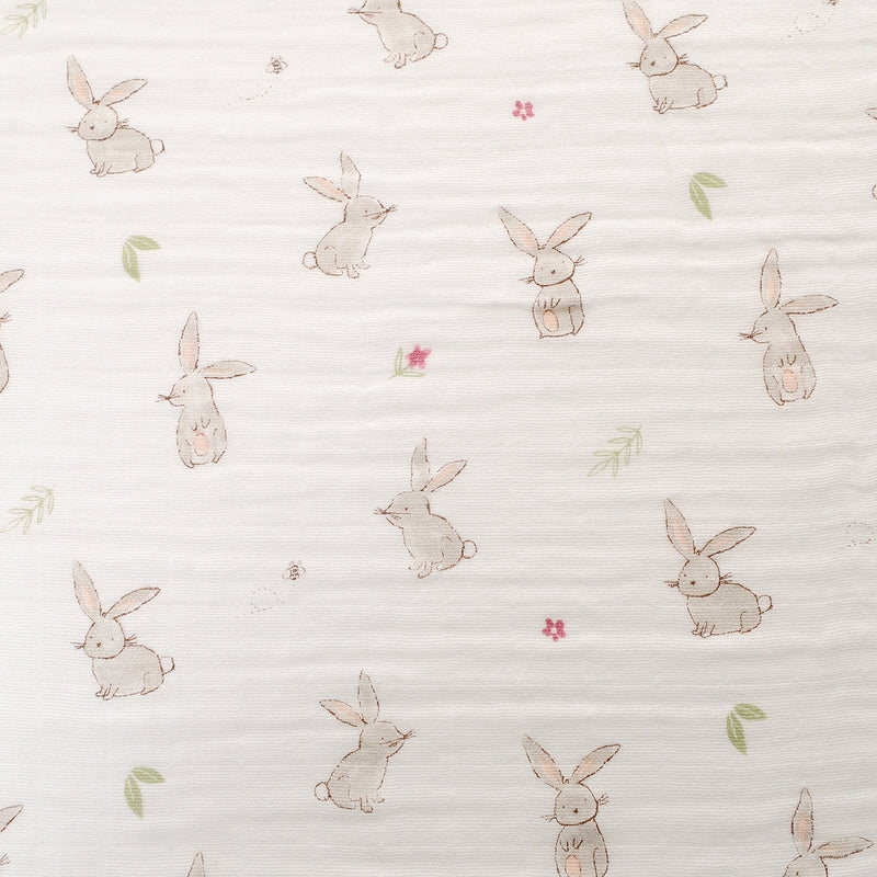 Ziggle 4pc Muslin Washcloths, Bunnies
