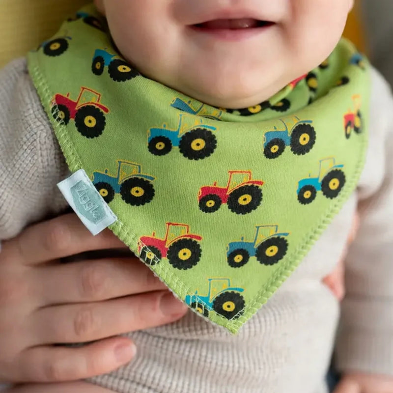 Ziggle 4pc Dribble Bib Set, Farmyard Fun