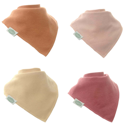 Ziggle 4pc Dribble Bib Set, Berries and Cream