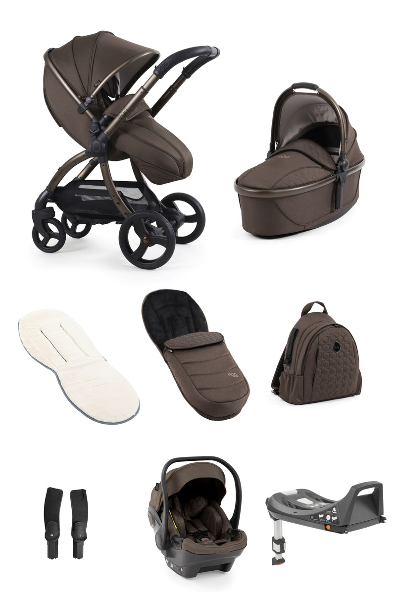 egg3® 8pc Bundle w/ Egg Shell Car Seat
