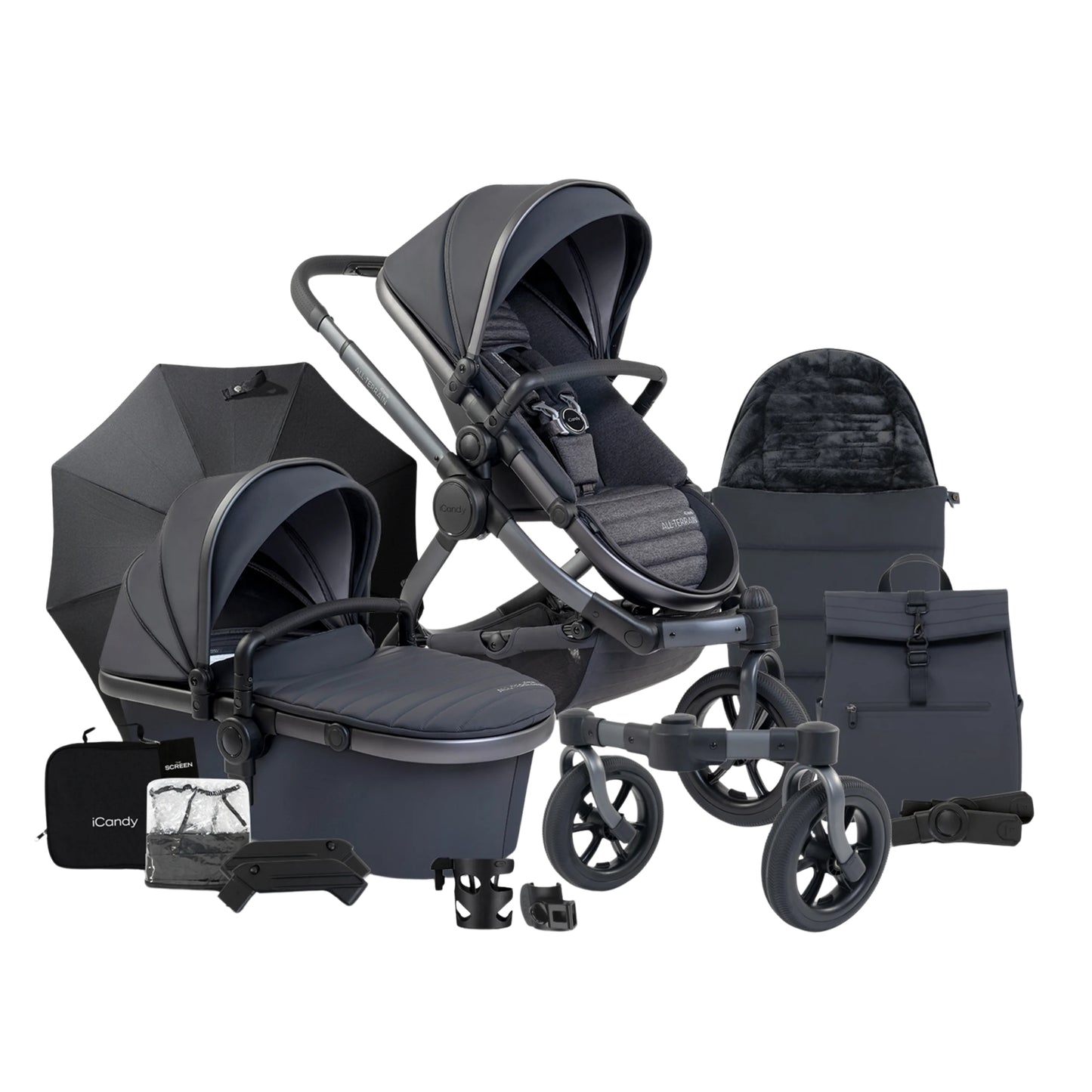 Ex Display iCandy Peach 7 All Terrain Storm Bundle