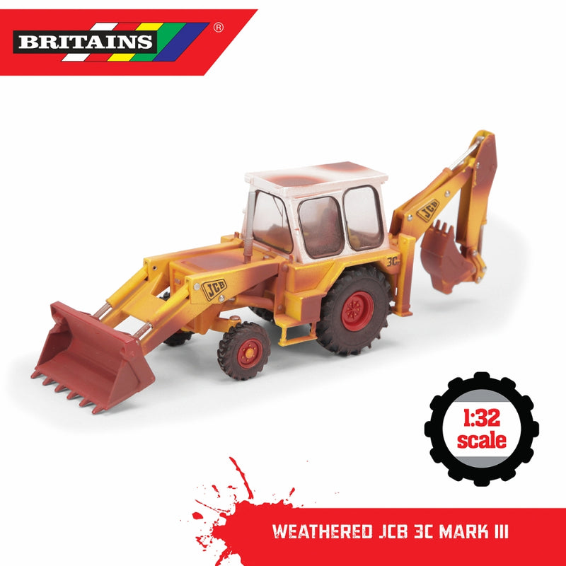 Britains Weathered JCB 3C Mark 3