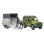 Bruder, Land Rover Defender With Horse Trailer