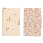 Mamas & Papas 2pc Cotbed Fitted Sheets, Berry