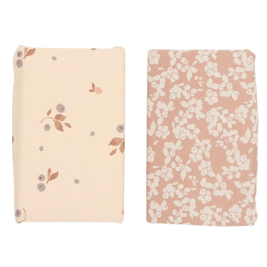 Mamas & Papas 2pc Cotbed Fitted Sheets, Berry