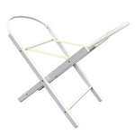 Wooden Moses Basket Stand, White