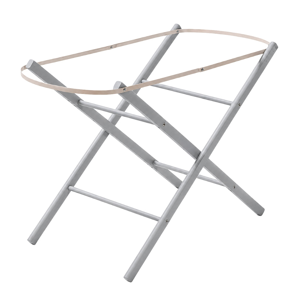 Sheldon Folding Moses Basket Stand, Grey