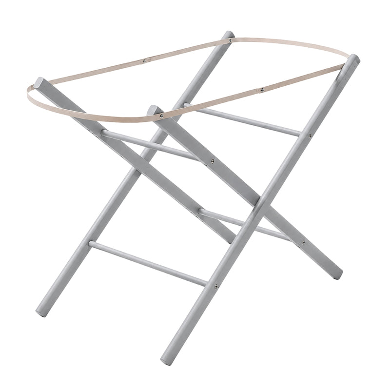 Sheldon Folding Moses Basket Stand, Grey