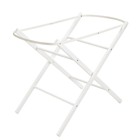 Sheldon Folding Moses Basket Stand, White