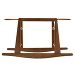 Little Green Sheep Rocking Moses Basket Stand, Walnut