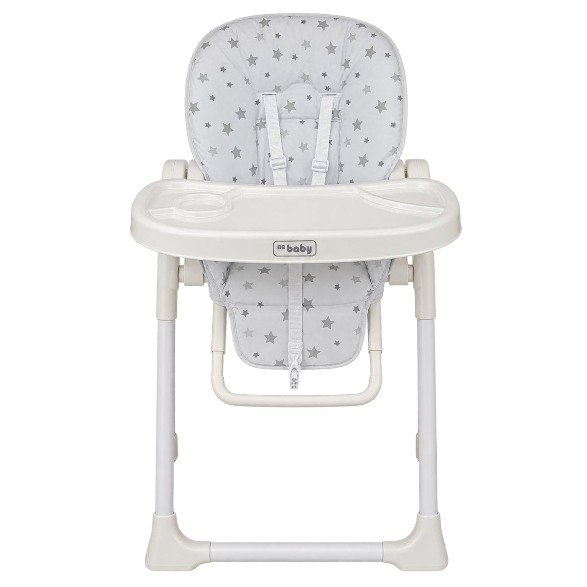 BR Baby Dine & Relax Highchair, Grey Stars