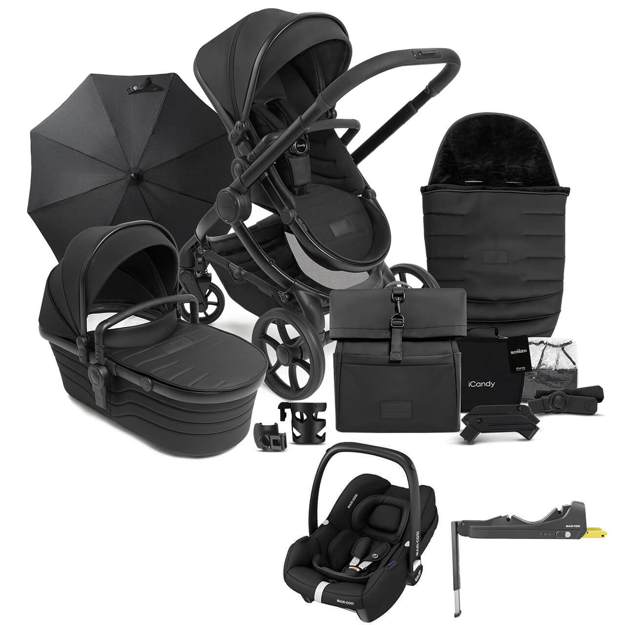 iCandy Peach 7 Complete Pushchair Bundle w/ Maxi Cosi Cabriofix