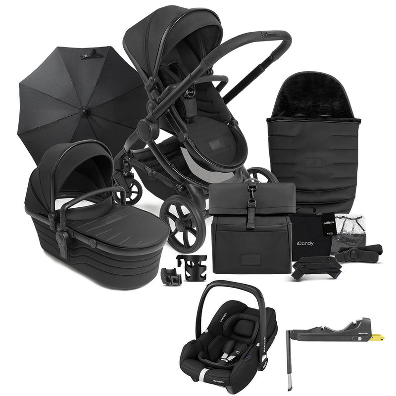 iCandy Peach 7 Complete Pushchair Bundle w/ Maxi Cosi Cabriofix
