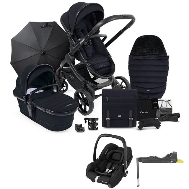 iCandy Peach 7 Complete Pushchair Bundle w/ Maxi Cosi Cabriofix